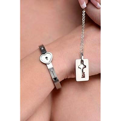 Combo Pulsera Corazón + Llave collar [Caja de Lujo GRATIS]