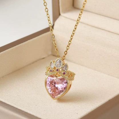 Combo Princesa Rapunzel Anillo + Collar [Estuche Corona Rosa GRATIS]