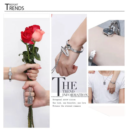 Combo Pulsera Corazón + Llave collar [Caja de Lujo GRATIS]