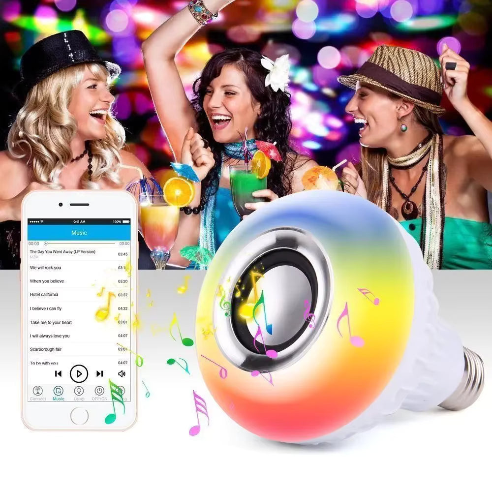 Bombillo Multifuncional con Altavoz Bluetooth