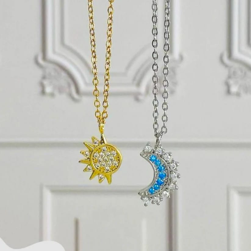 Collar Dúo Sol y Luna [Estuche de Lujo GRATIS]